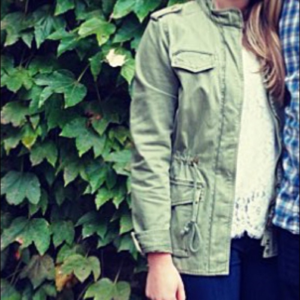 Lucky Brand Olive Green Military Jacket Women’s